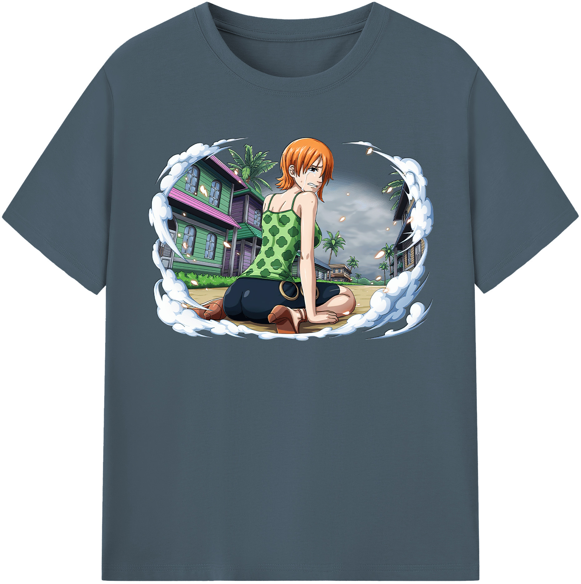 ワンピース ナミ ONE PIECE Nami 綿100％半袖Tシャツ（フロントプリント）
